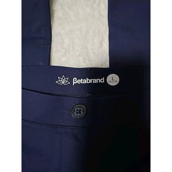 Betabrand Classic Dress Straight Stretch Blue Pull On Pants Large Career‎ - Picture 5 of 6